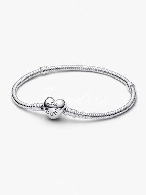 Moments Heart & Snake Chain Bracelet